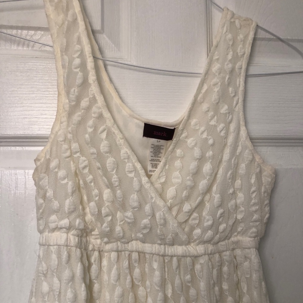 Ivory/Cream Polka Dot Lace Dress